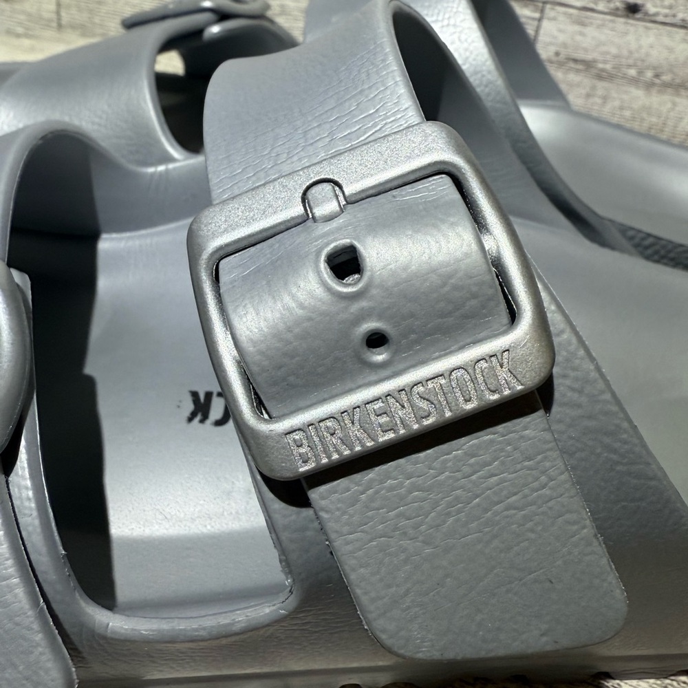 Birkenstock Arizona Essentials in Metallic Silver - Picture 4 of 6